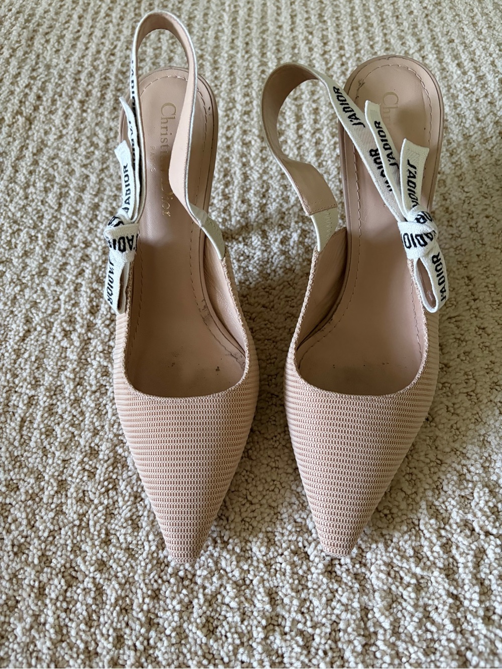 Authentic Dior J'Adior Slingback Pump
Nude Technical Fabric